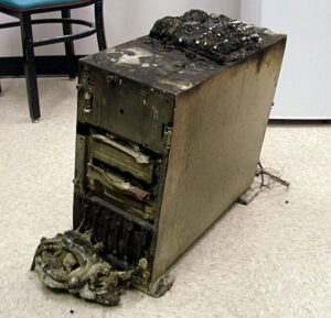 Burned Server
